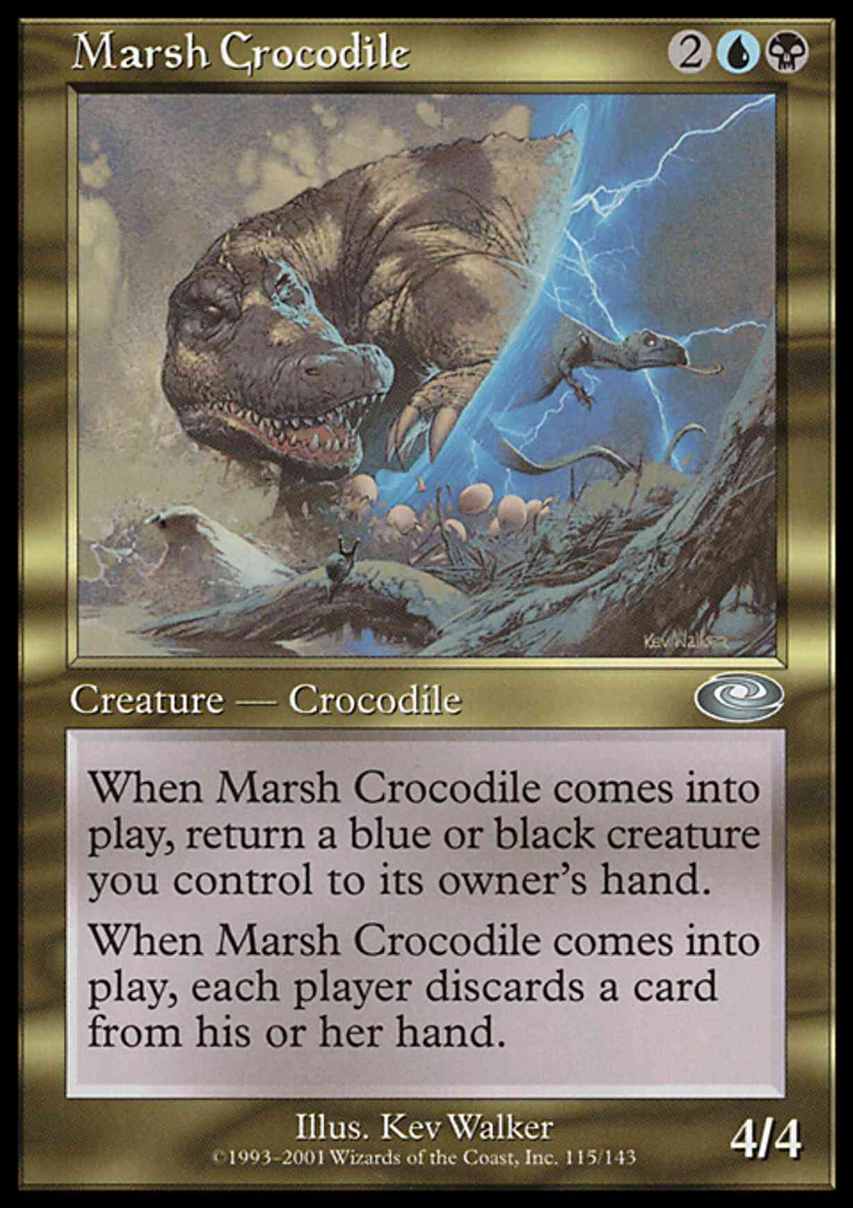 Marsh Crocodile magic card front