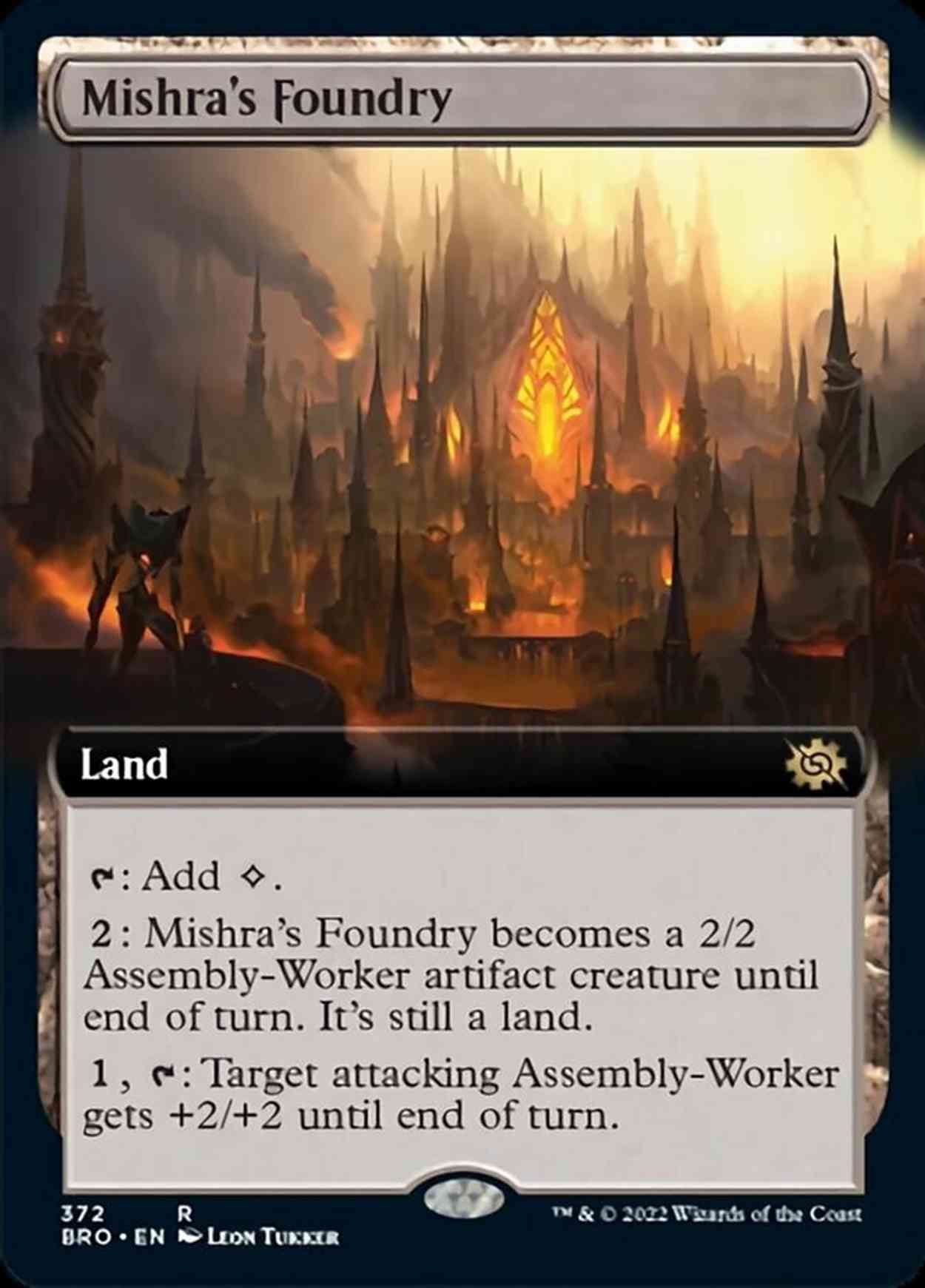 Mishra's Foundry (Extended Art) magic card front