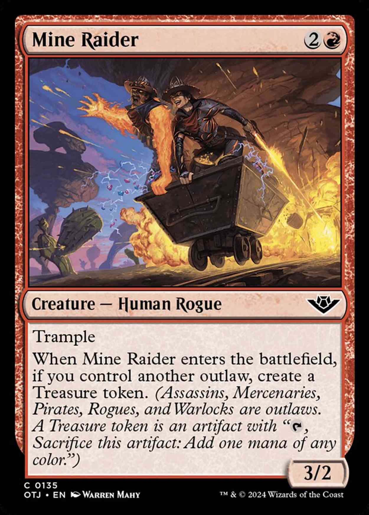 Mine Raider magic card front