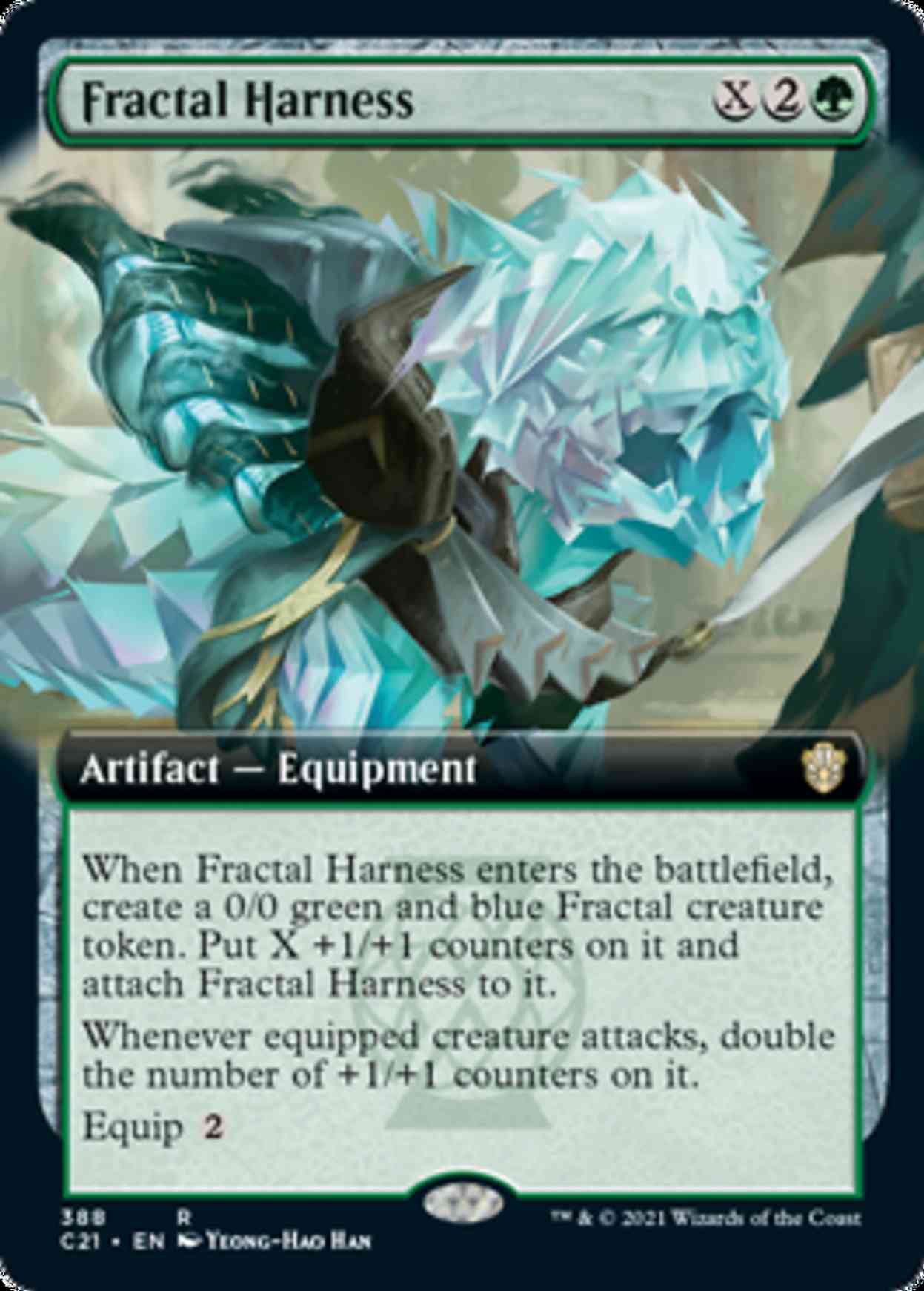 Fractal Harness (Extended Art) magic card front