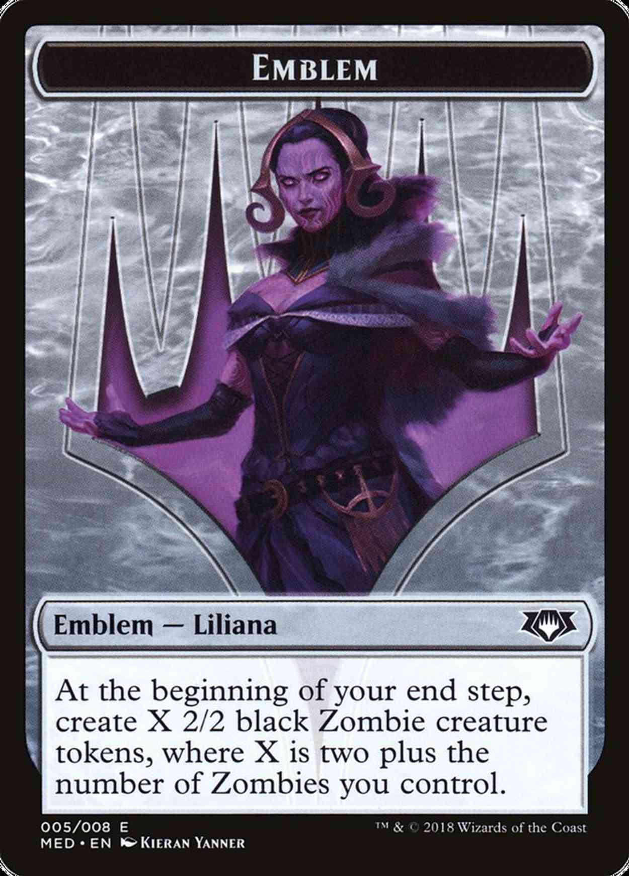 Emblem - Liliana, the Last Hope magic card front