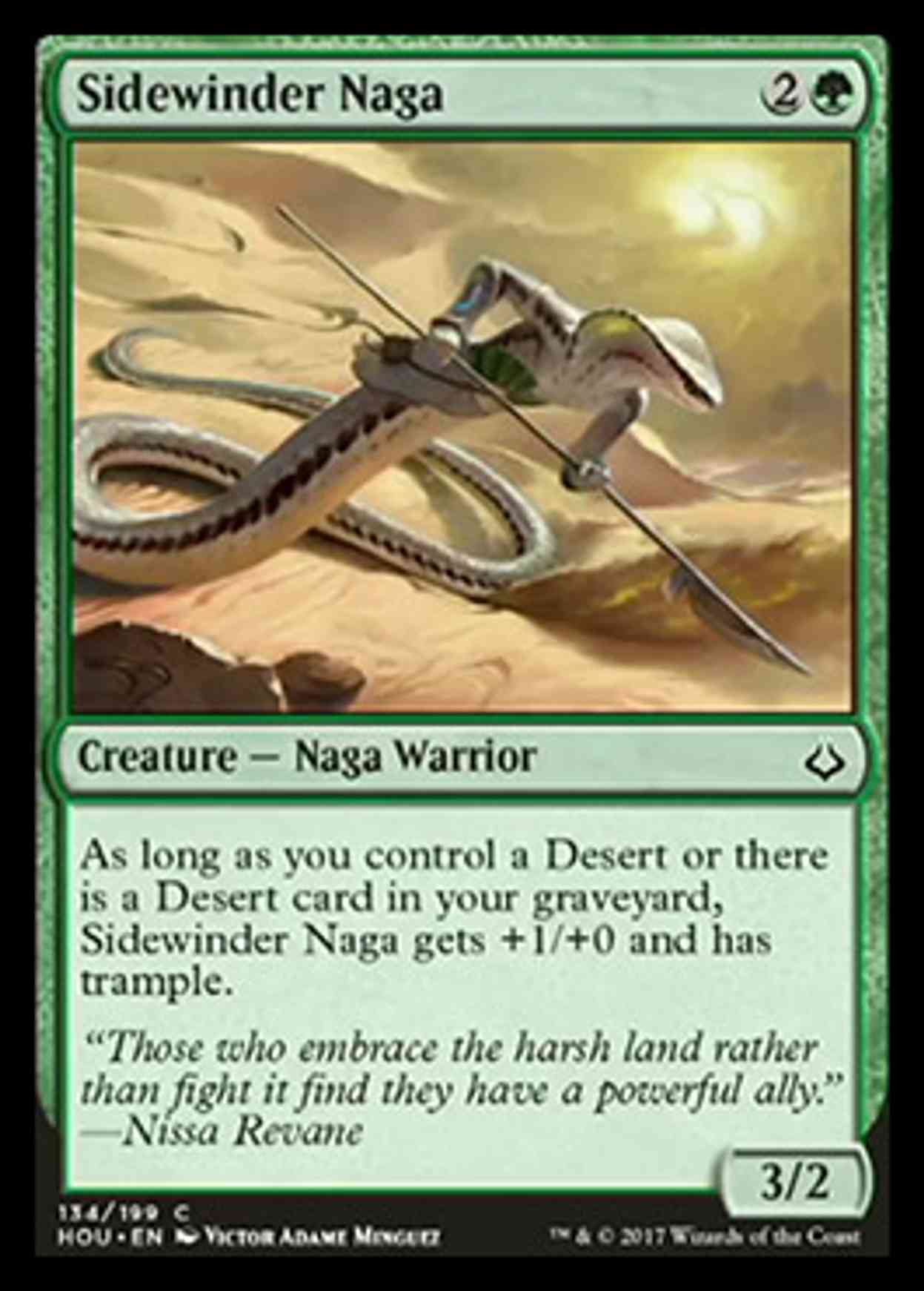 Sidewinder Naga magic card front