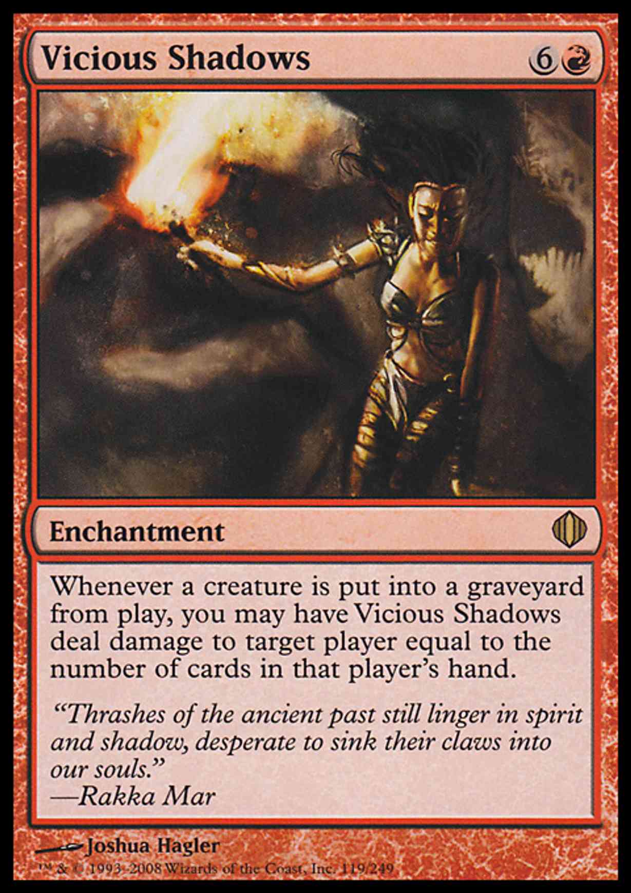 Vicious Shadows magic card front