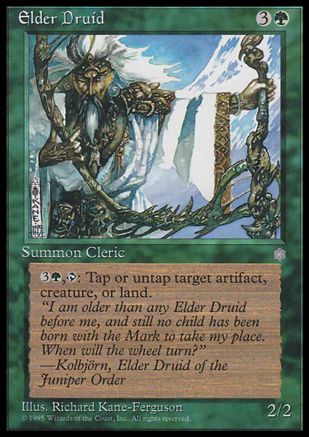 Elder Druid magic card front