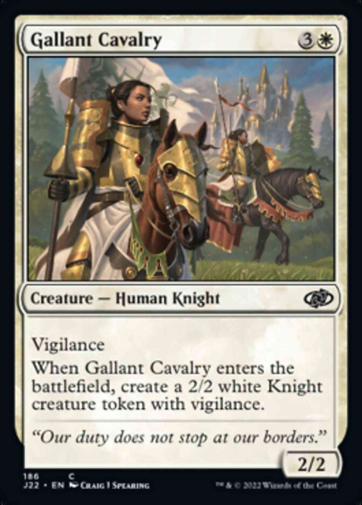 Gallant Cavalry magic card front