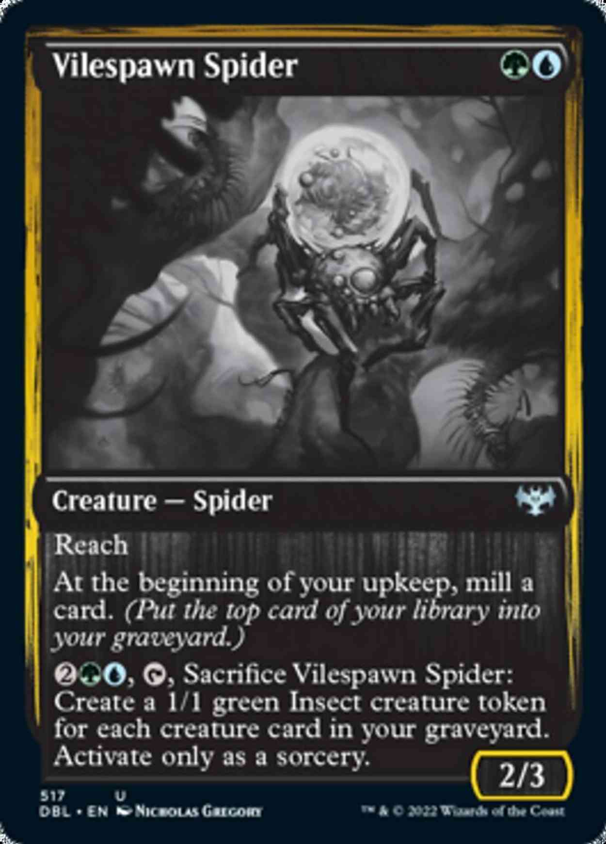 Vilespawn Spider magic card front
