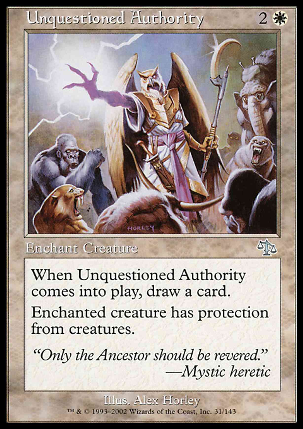 Unquestioned Authority magic card front