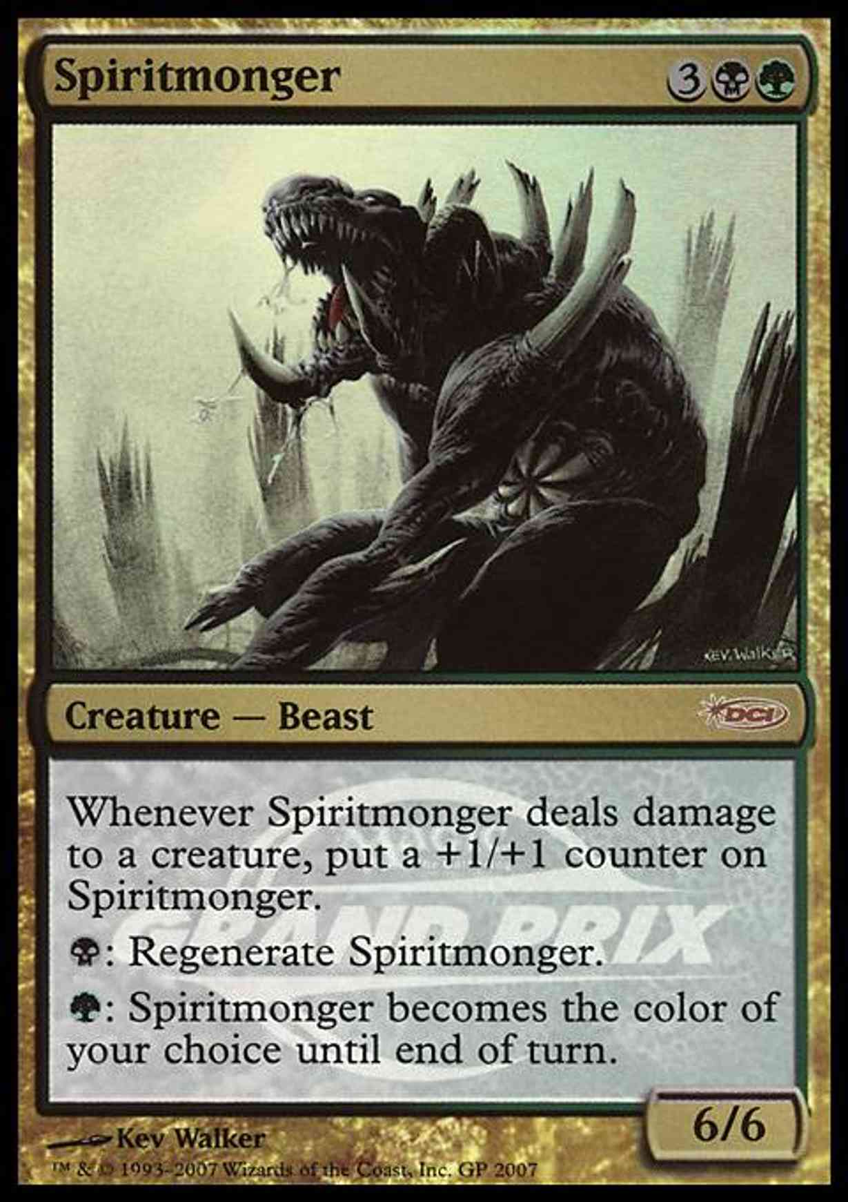 Spiritmonger magic card front