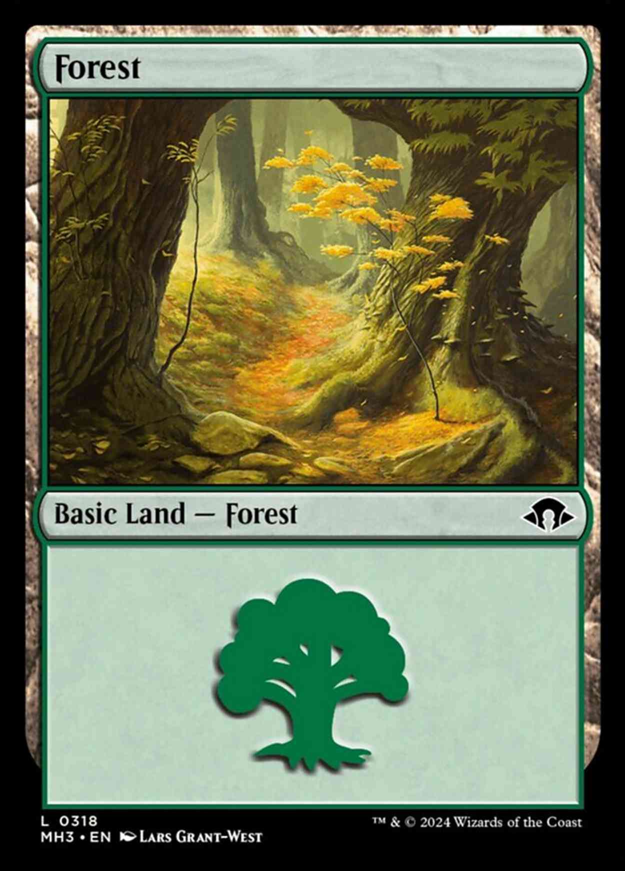 Forest (0318) magic card front