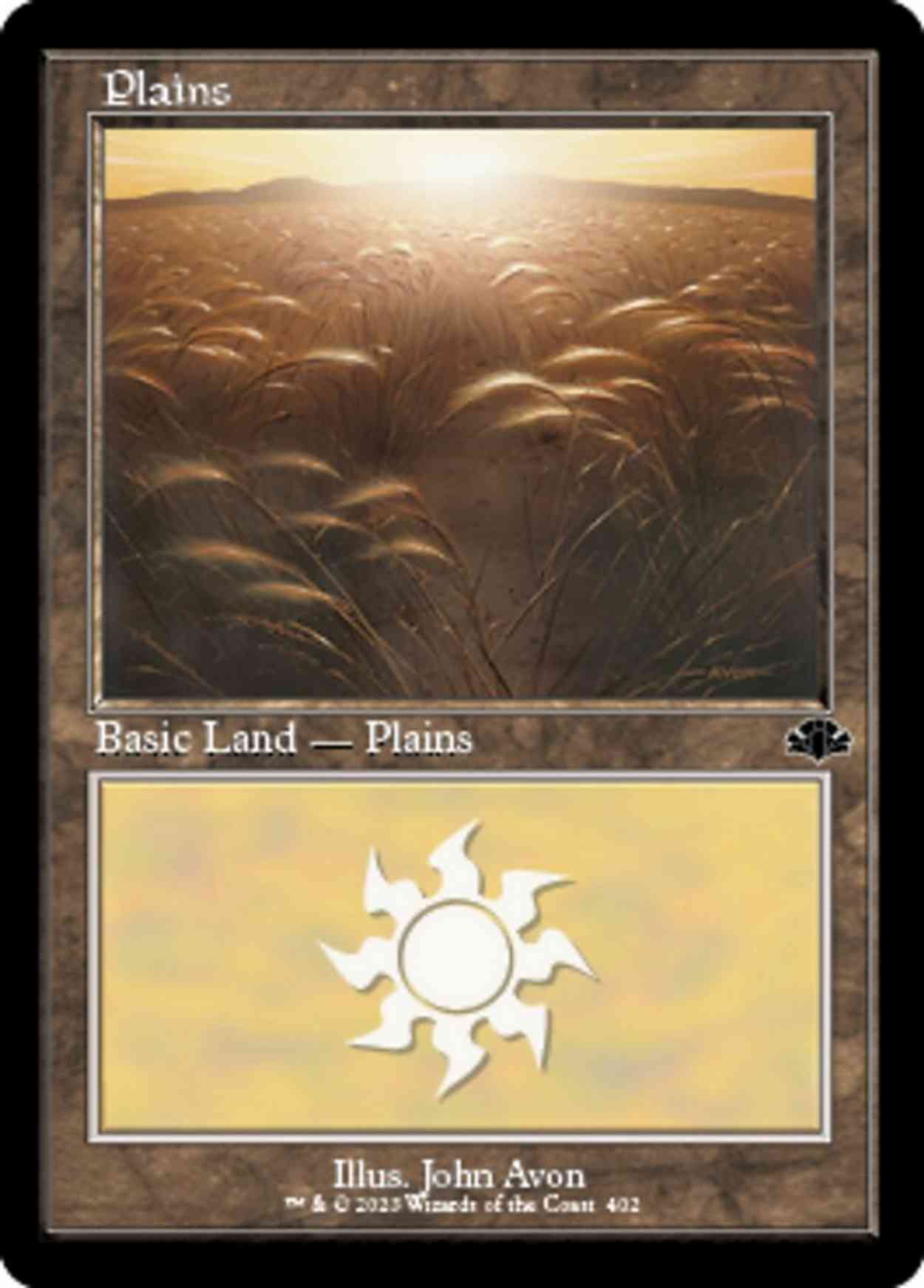 Plains (402) (Retro Frame) magic card front