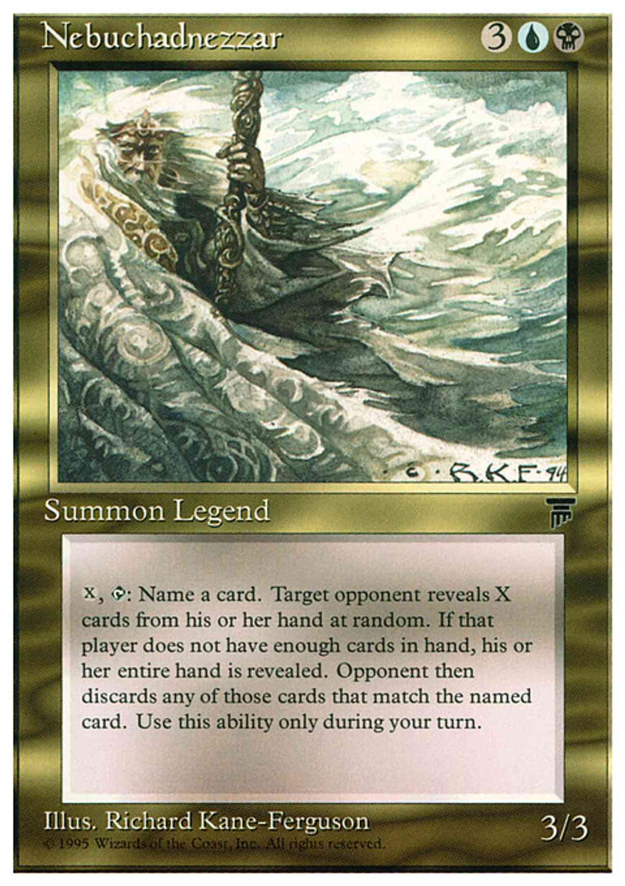 Nebuchadnezzar magic card front