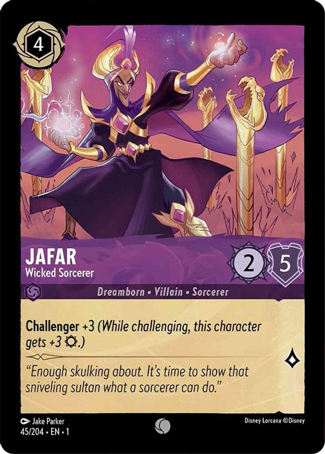 Jafar - Wicked Sorcerer magic card front