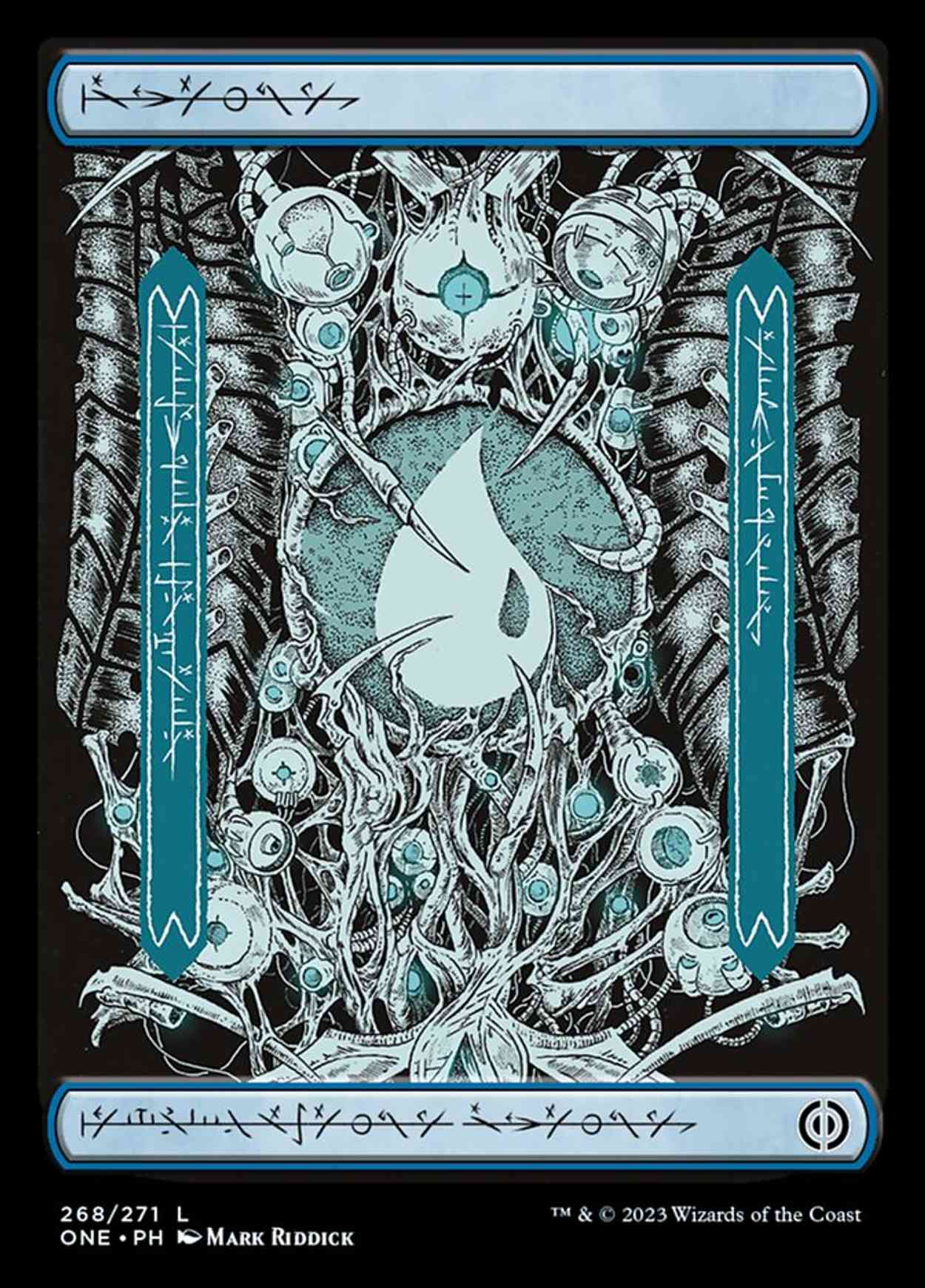Island (268) (Phyrexian) magic card front