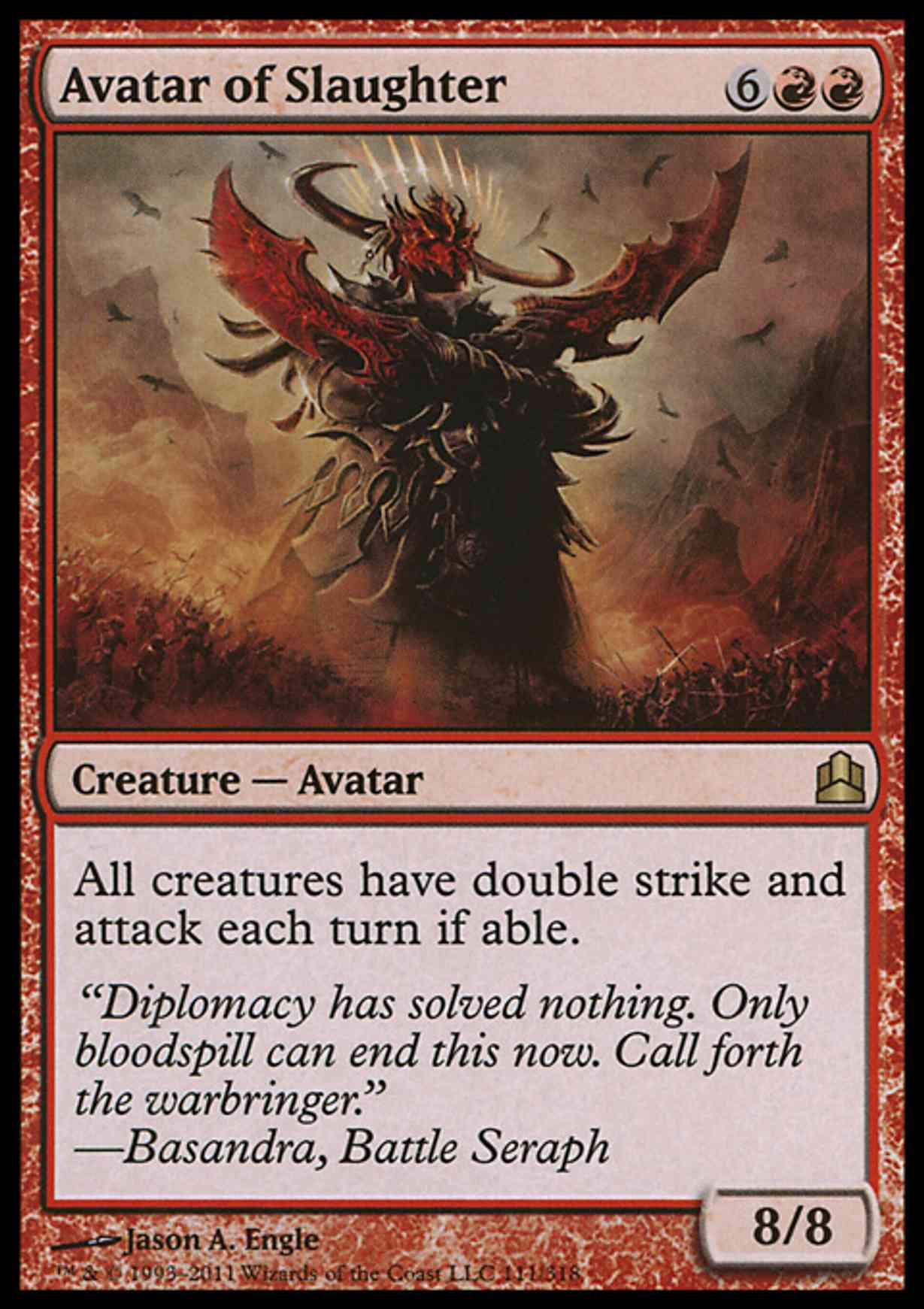 Avatar of Slaughter magic card front