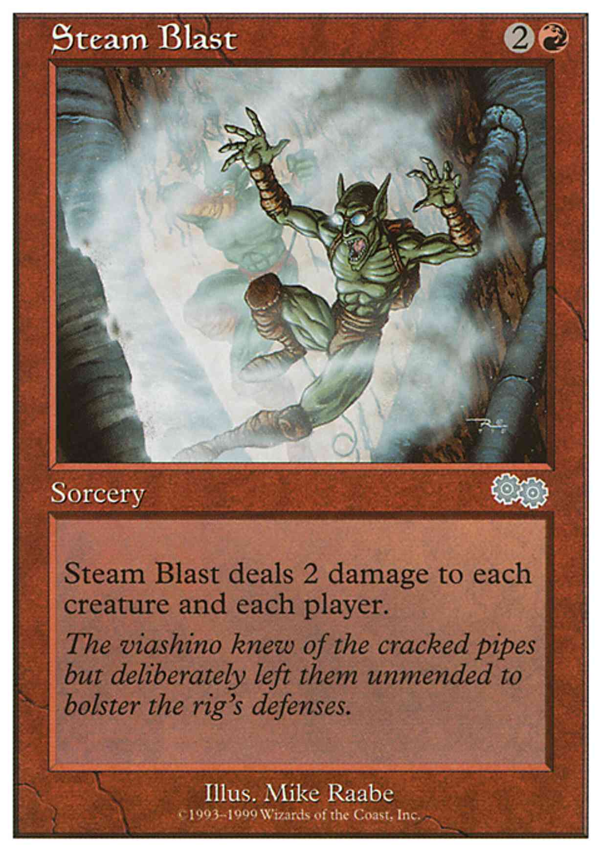 Steam Blast magic card front