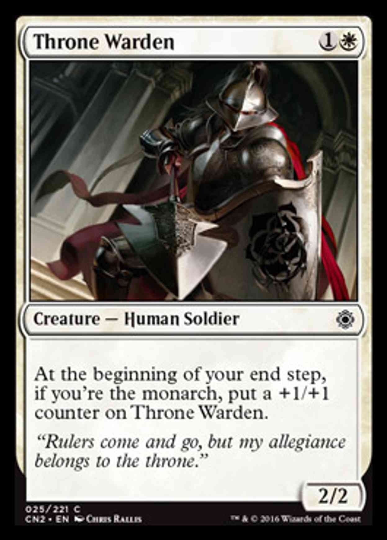 Throne Warden magic card front