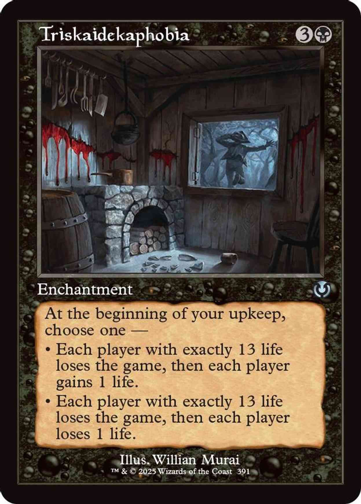 Triskaidekaphobia (Retro Frame) magic card front