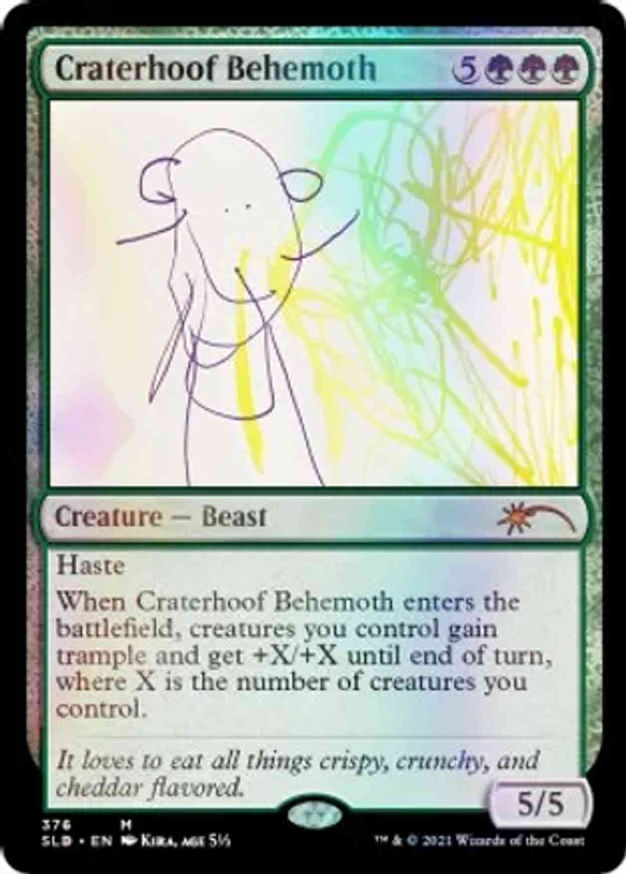 Craterhoof Behemoth (376) magic card front