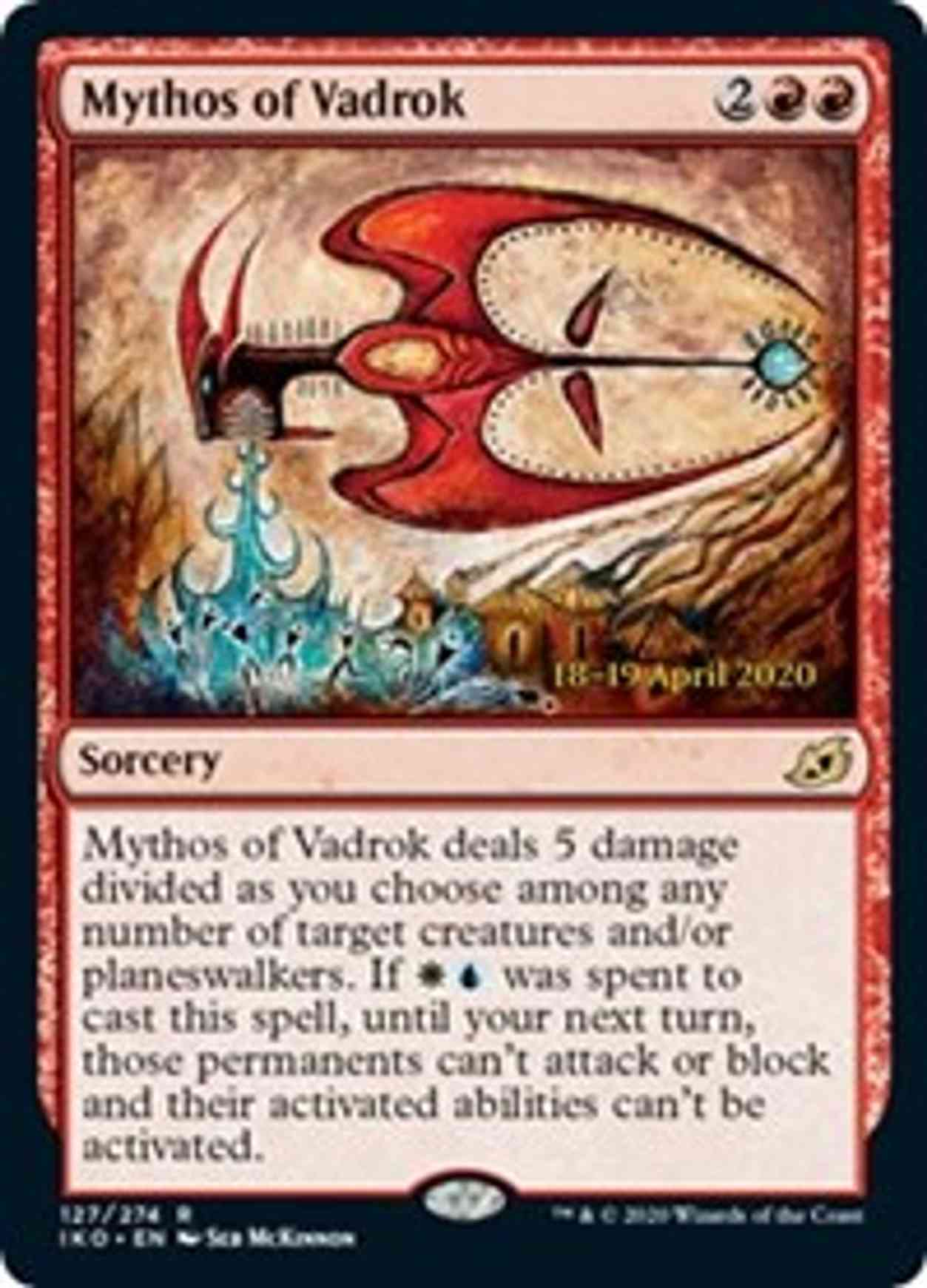 Mythos of Vadrok magic card front