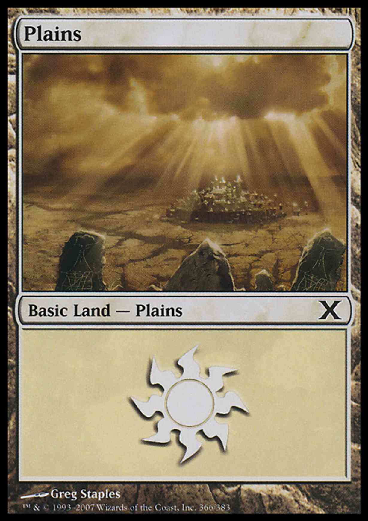 Plains (366) magic card front