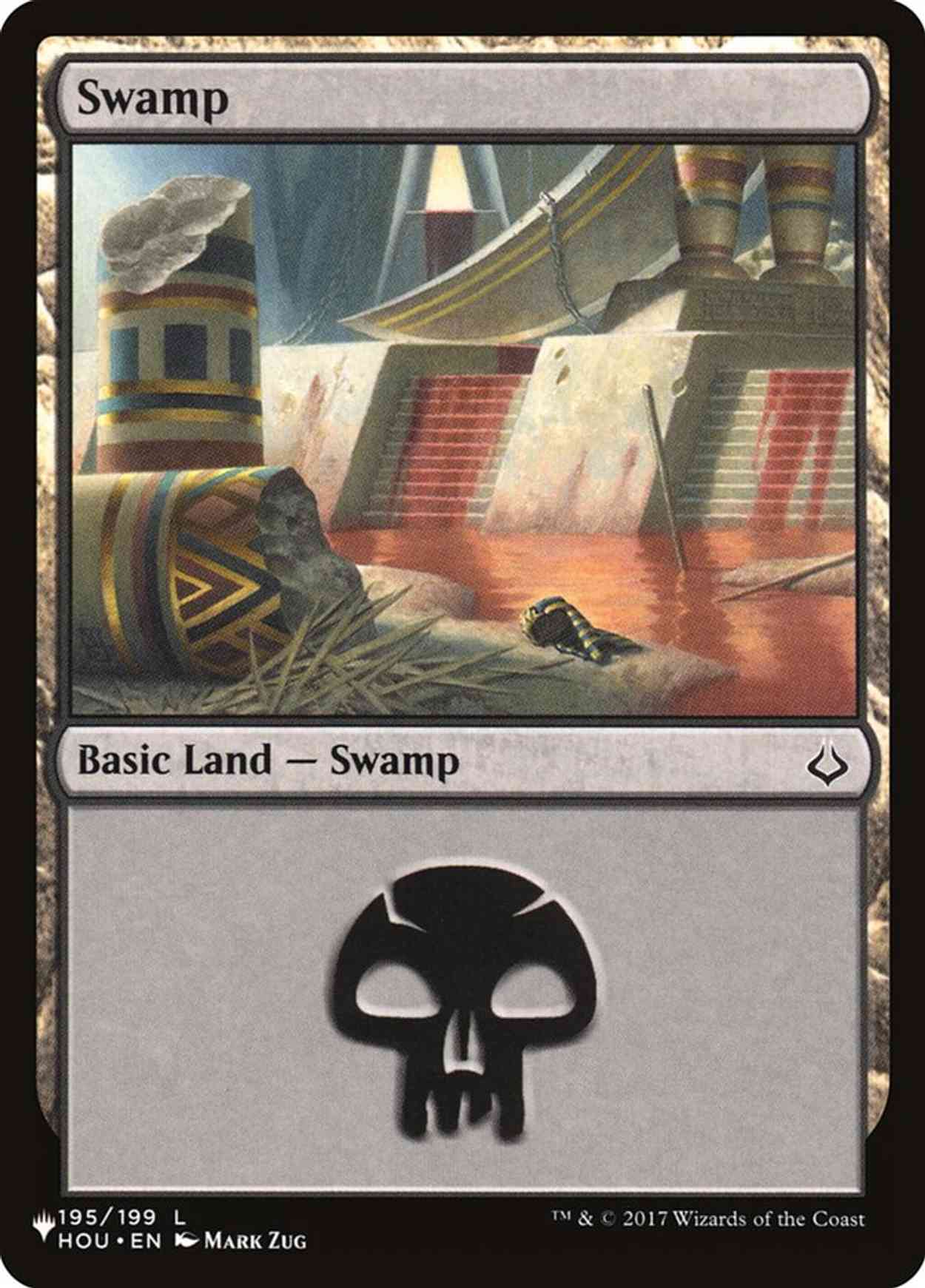 Swamp (195) magic card front