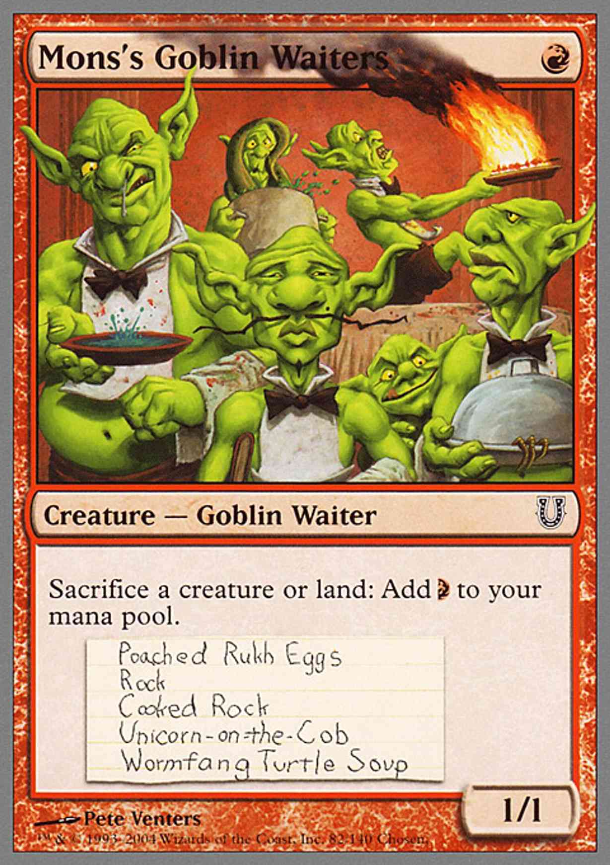 Mons's Goblin Waiters magic card front