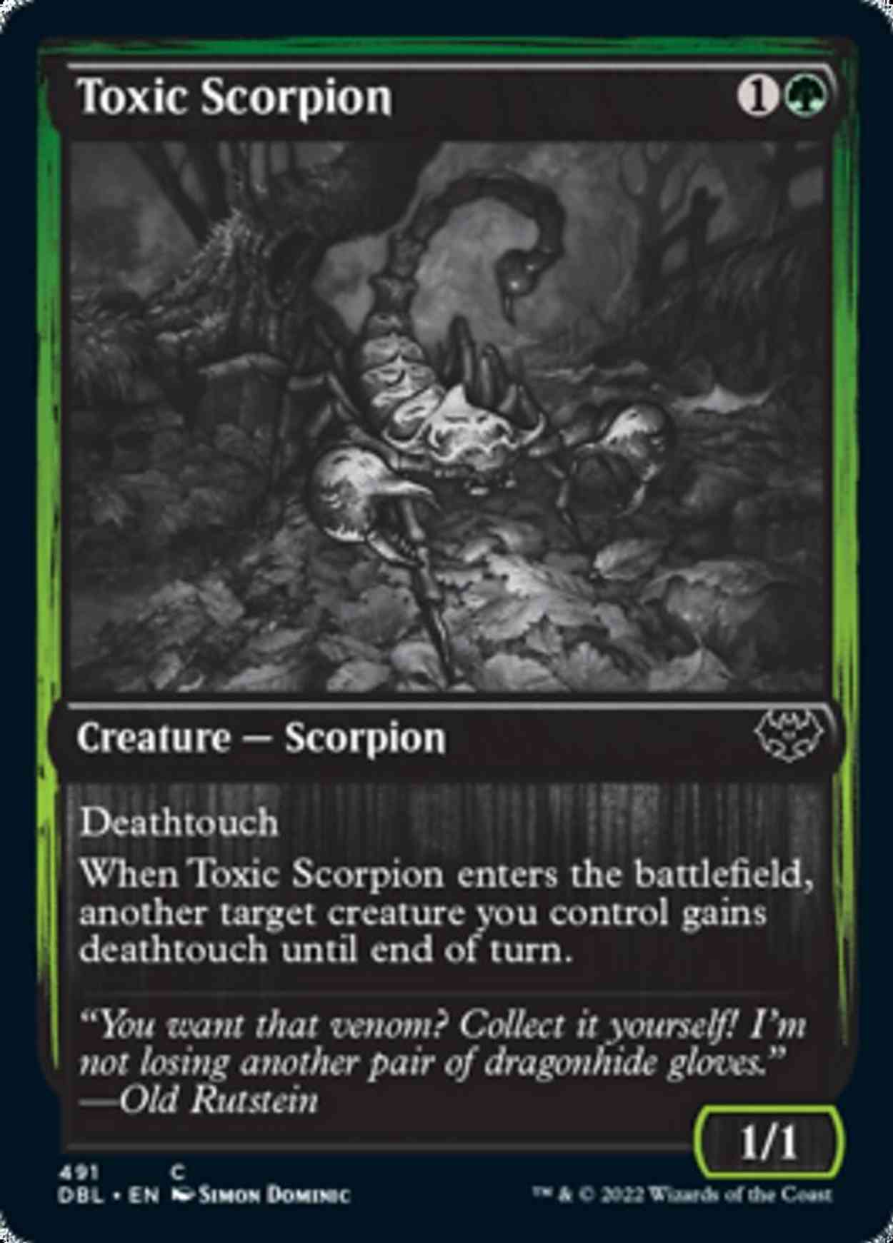 Toxic Scorpion magic card front