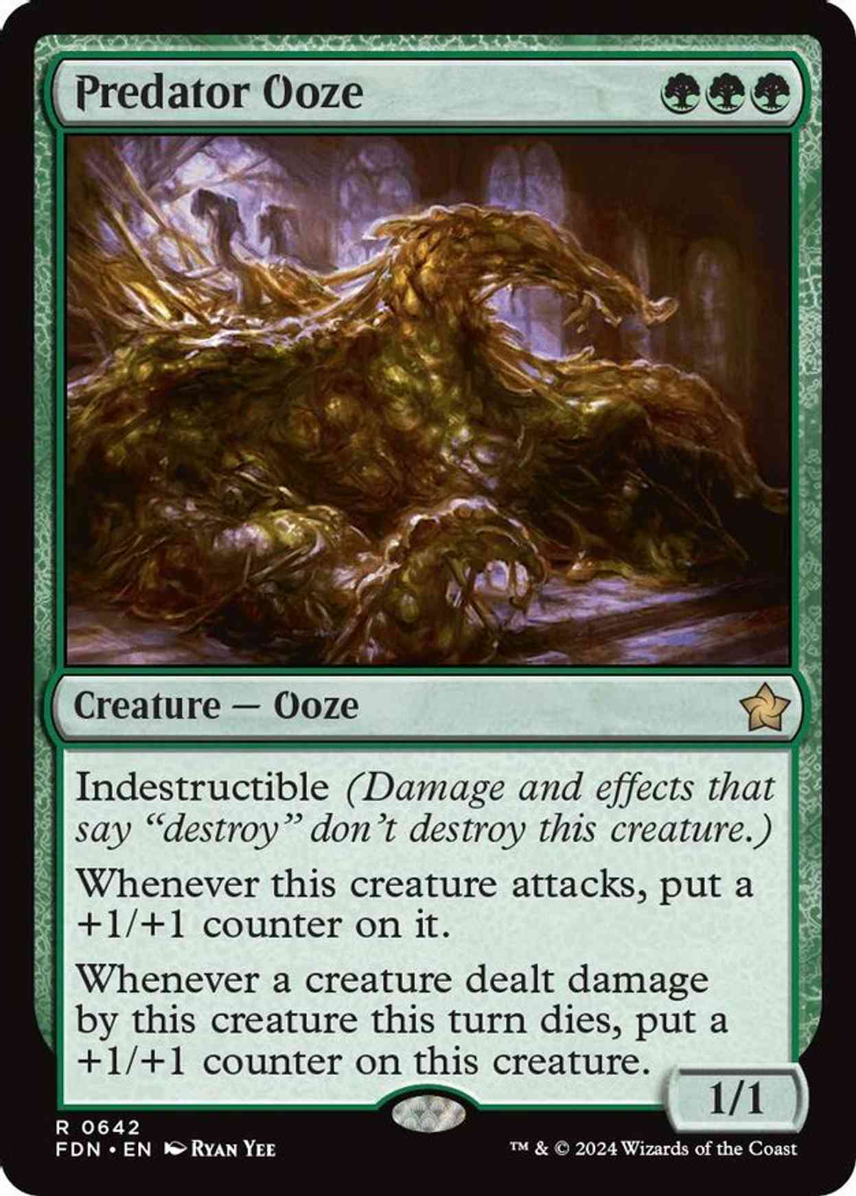 Predator Ooze magic card front