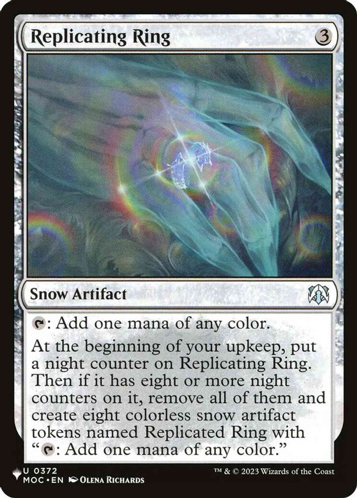 Replicating Ring magic card front