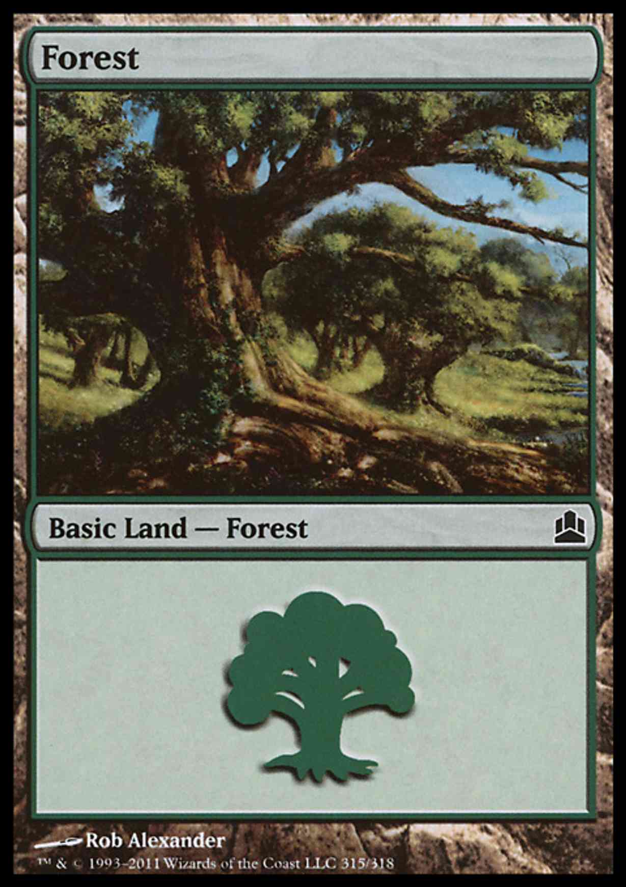 Forest (315) magic card front