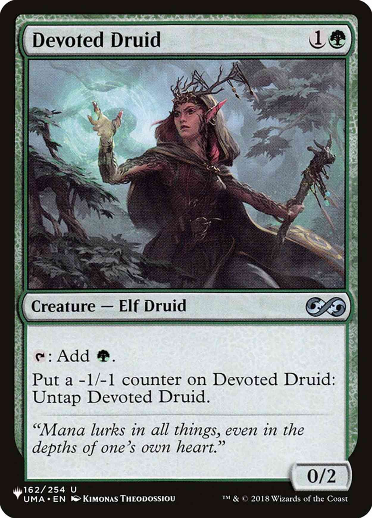 Devoted Druid magic card front