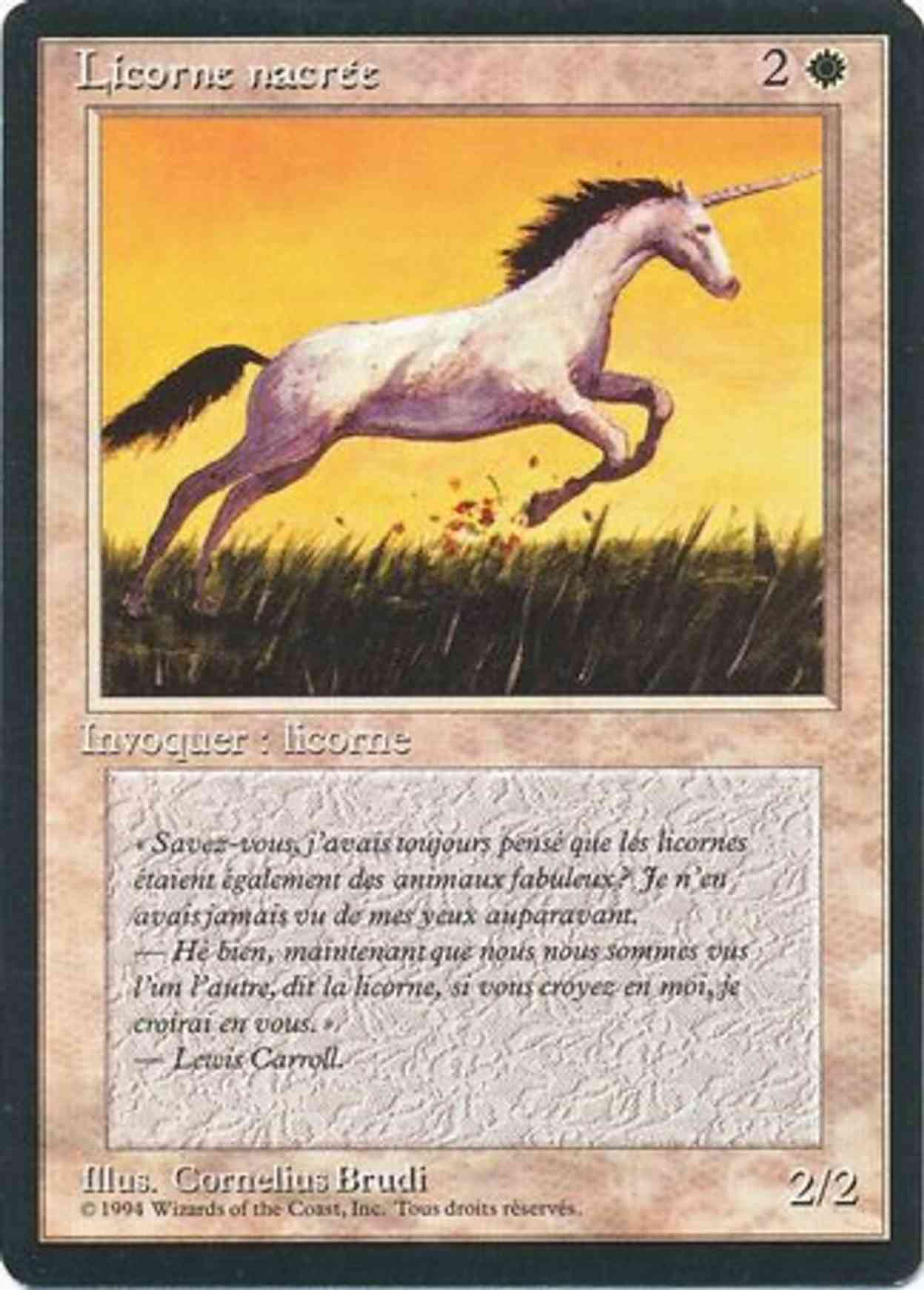 Pearled Unicorn magic card front