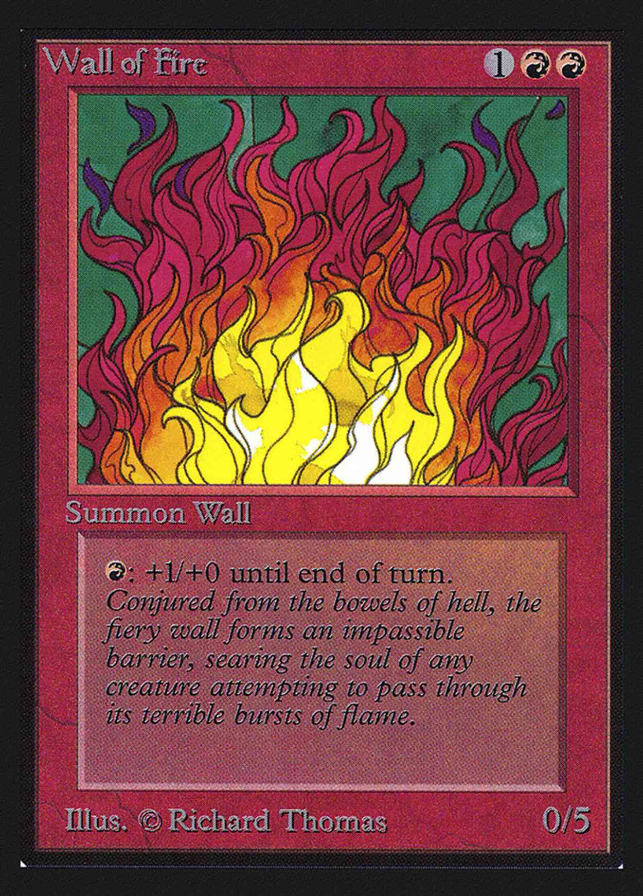 Wall of Fire (CE) magic card front