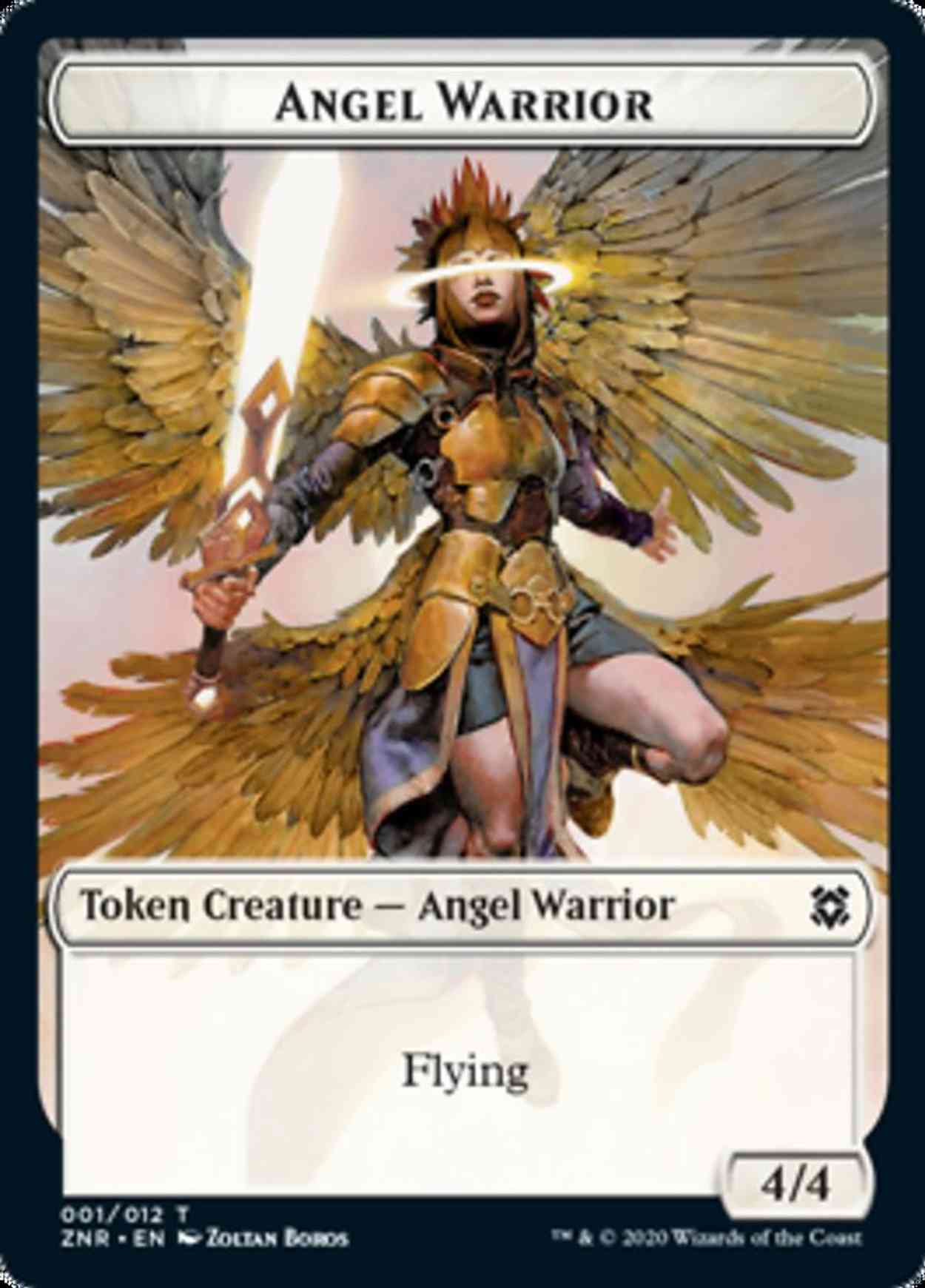 Angel Warrior // Plant Double-sided Token magic card front