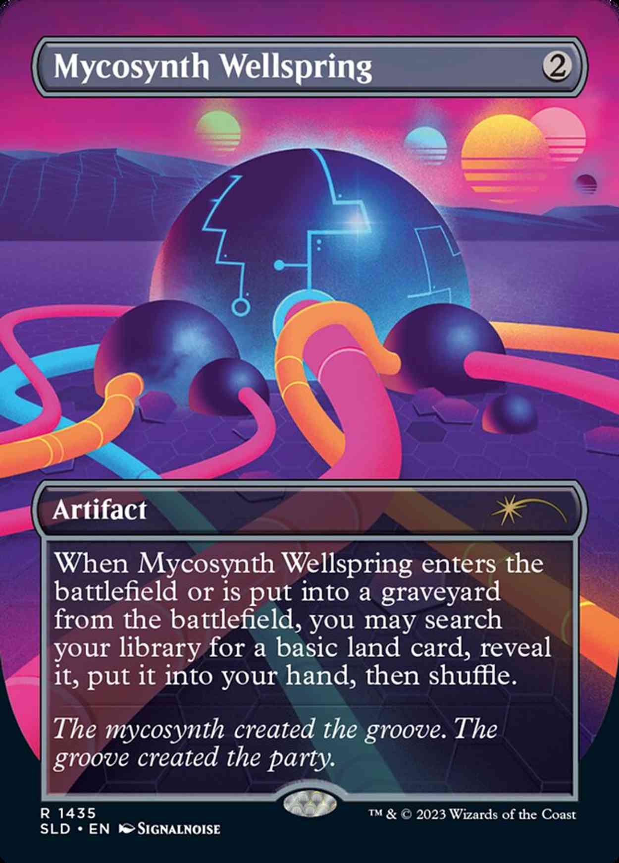 Mycosynth Wellspring (Rainbow Foil) magic card front