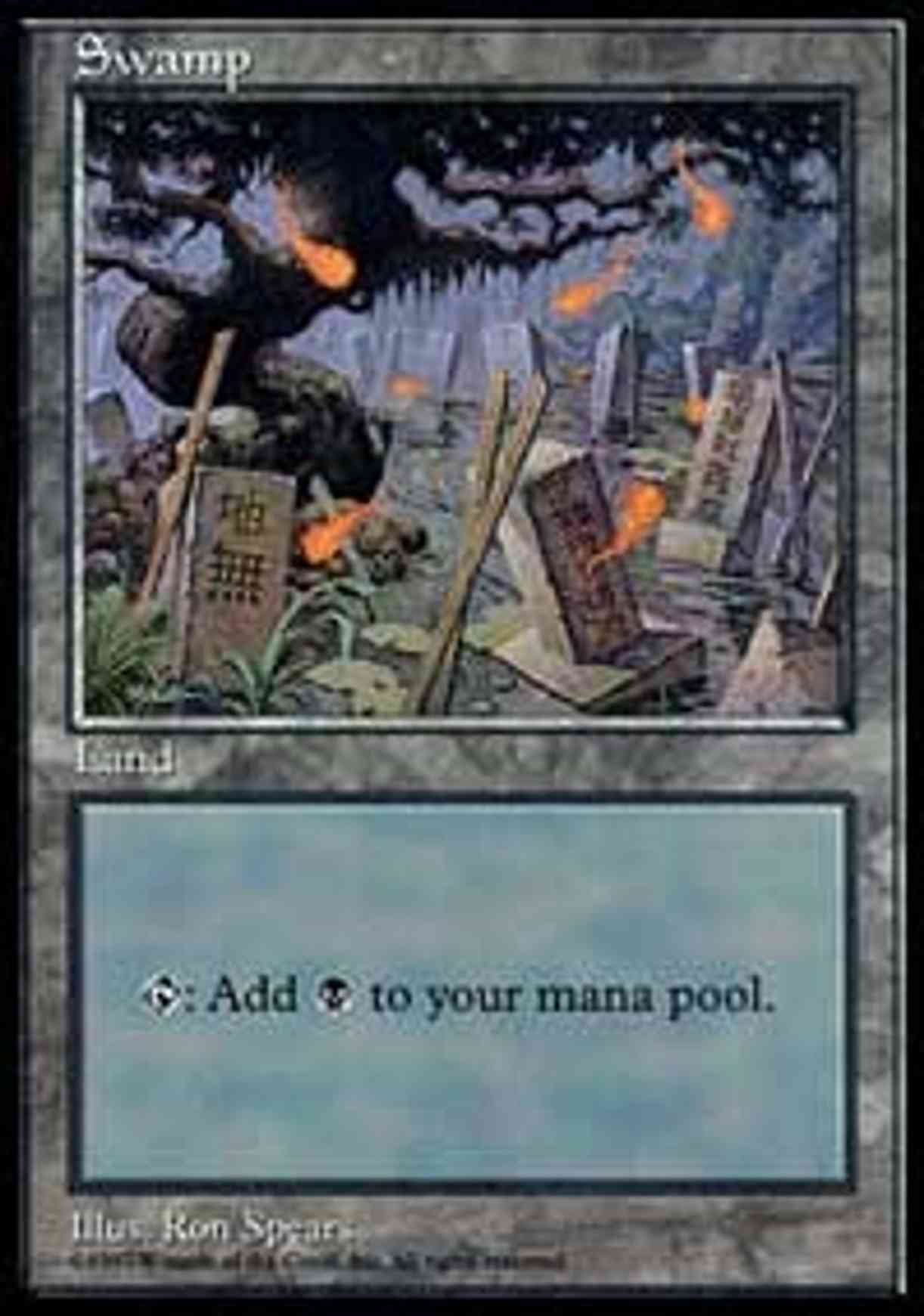 Swamp - Red Pack (Spears) magic card front