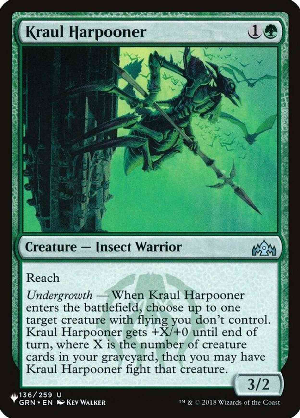 Kraul Harpooner magic card front