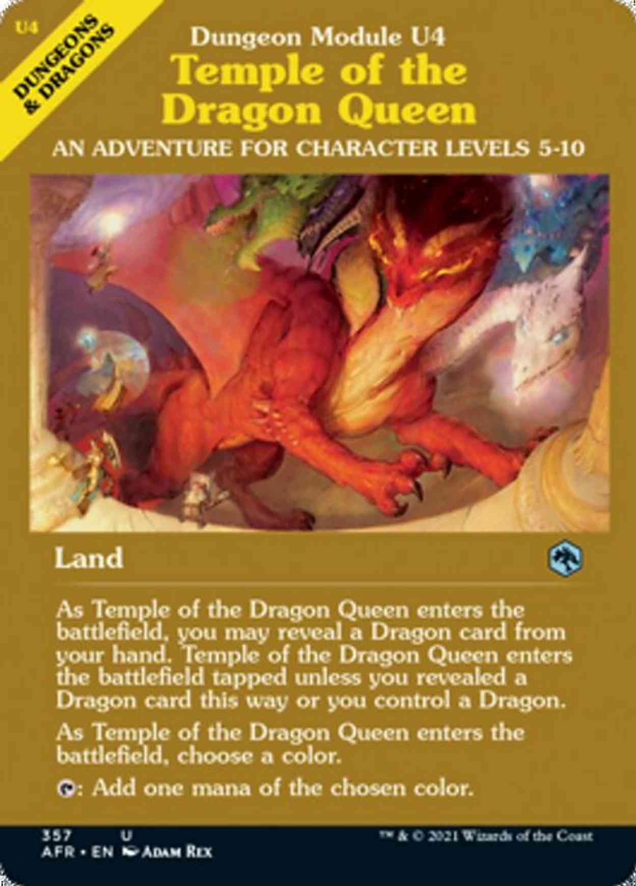 Temple of the Dragon Queen (Dungeon Module) magic card front