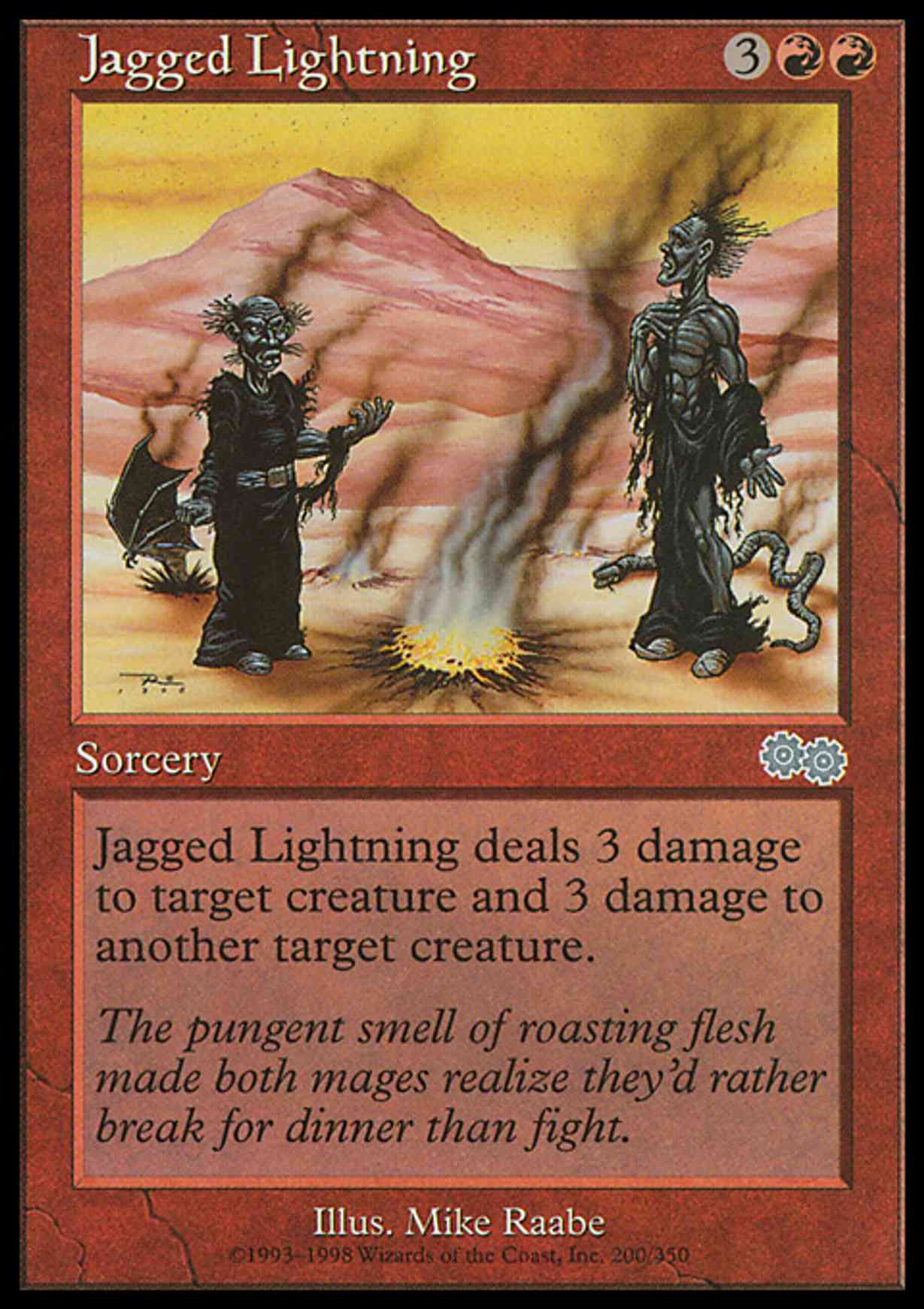 Jagged Lightning magic card front