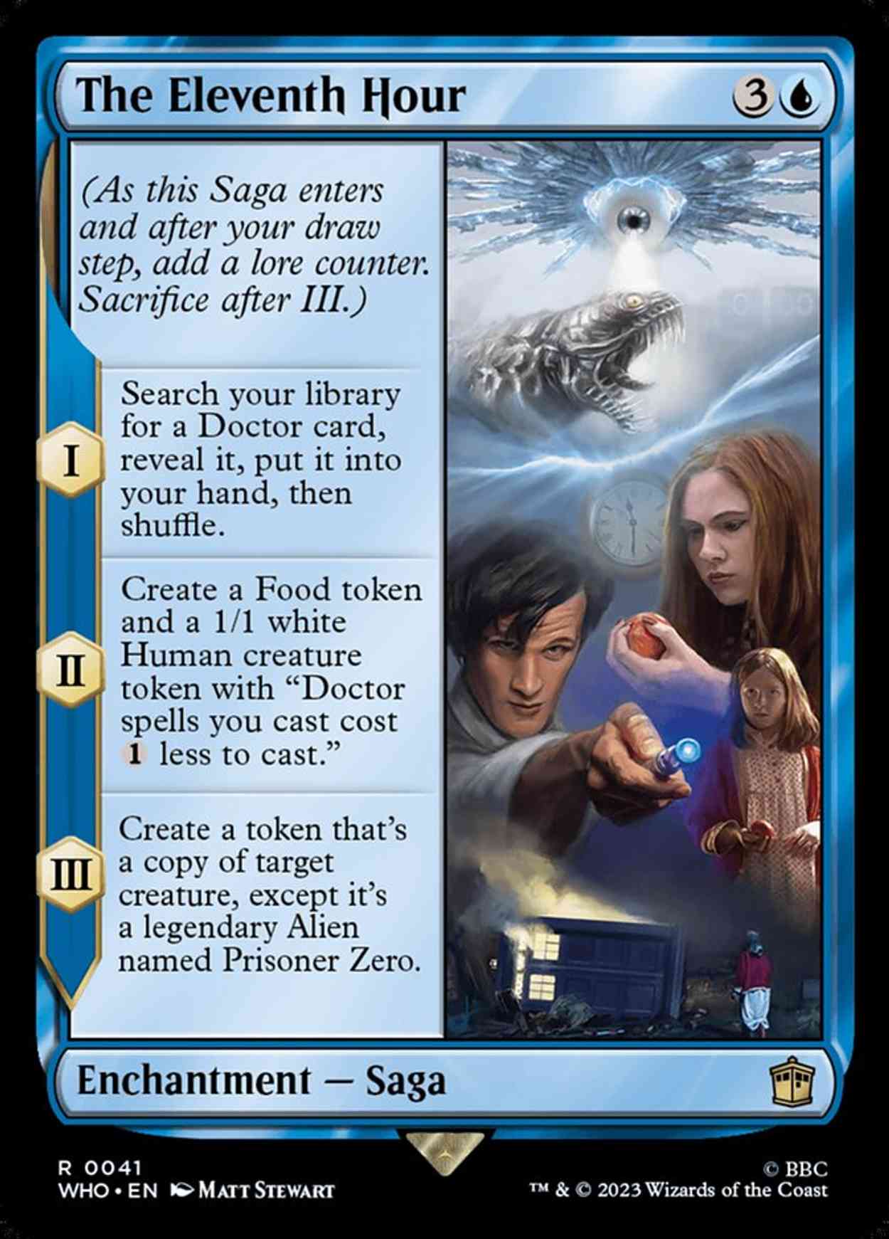 The Eleventh Hour magic card front