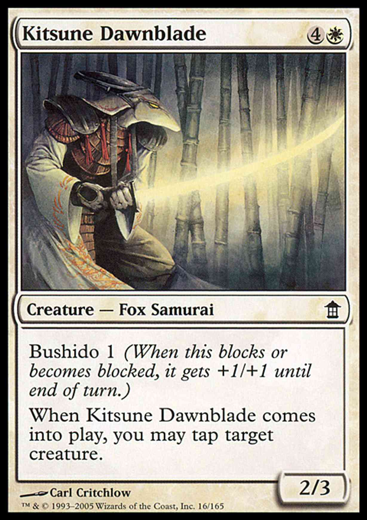 Kitsune Dawnblade magic card front
