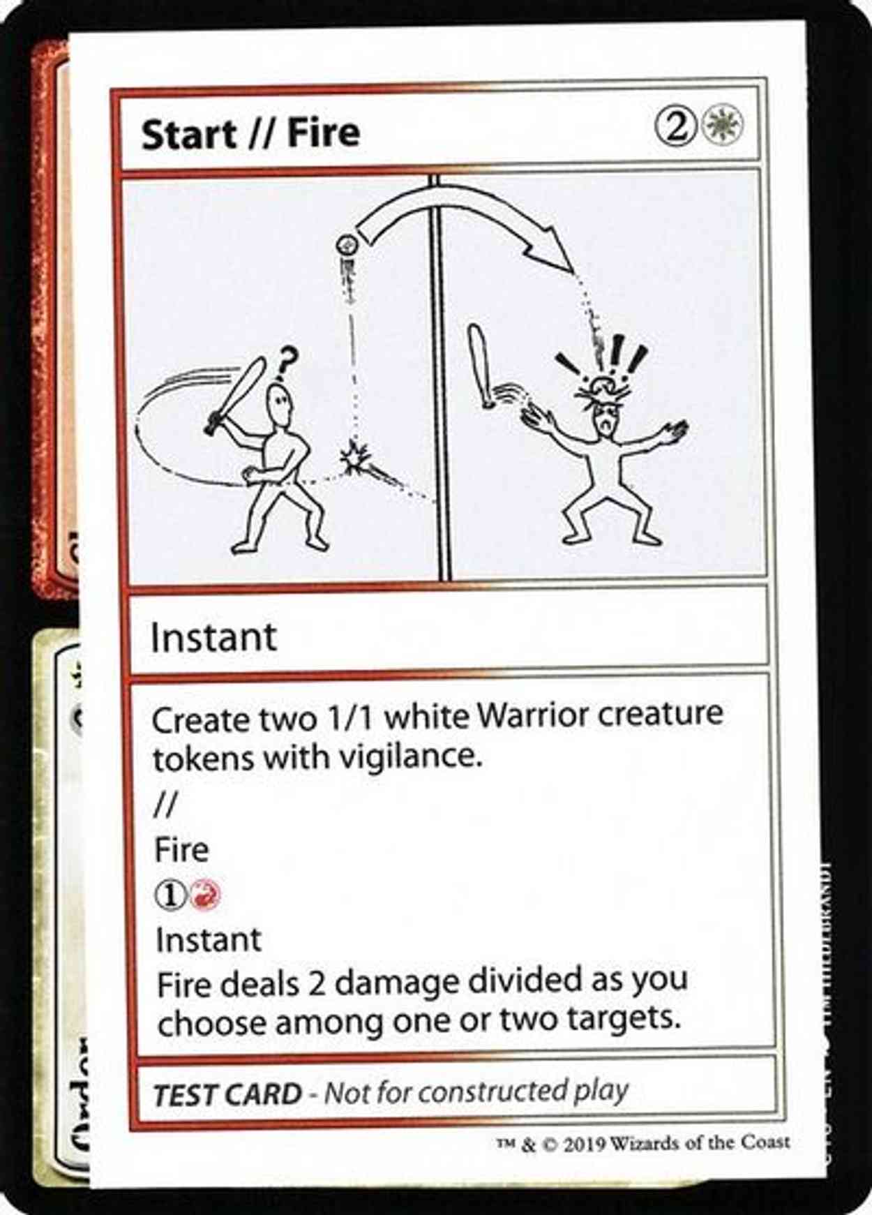 Start // Fire (No PW Symbol) magic card front