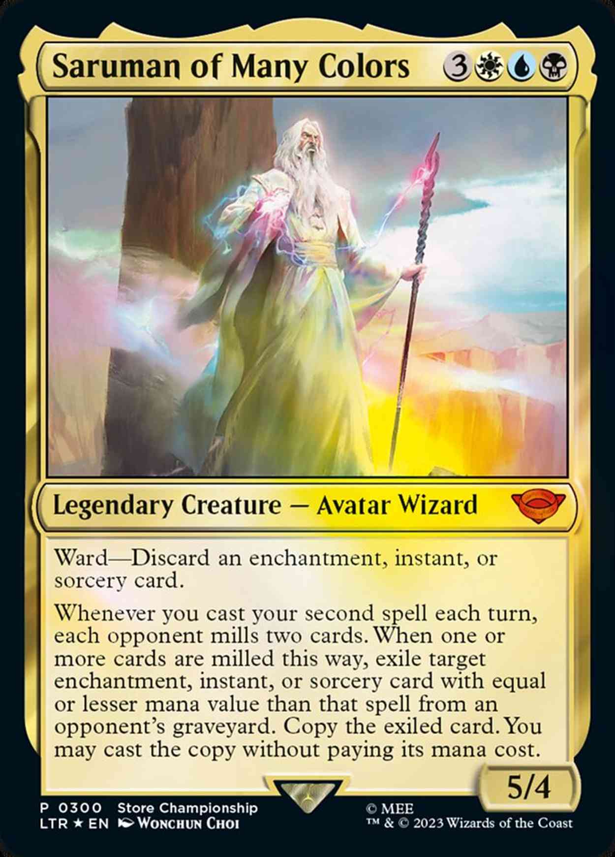 Saruman of Many Colors magic card front