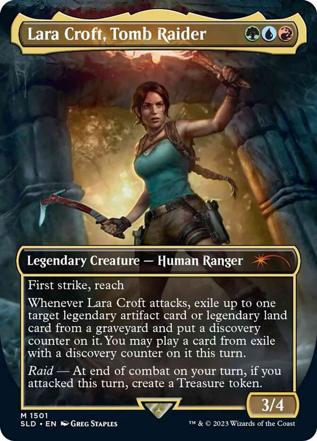 Lara Croft, Tomb Raider magic card front