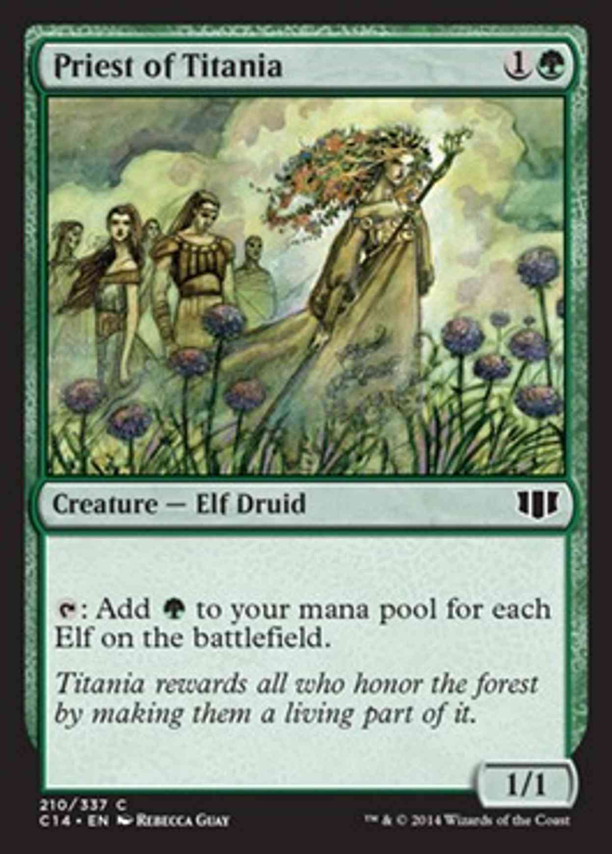 Priest of Titania magic card front