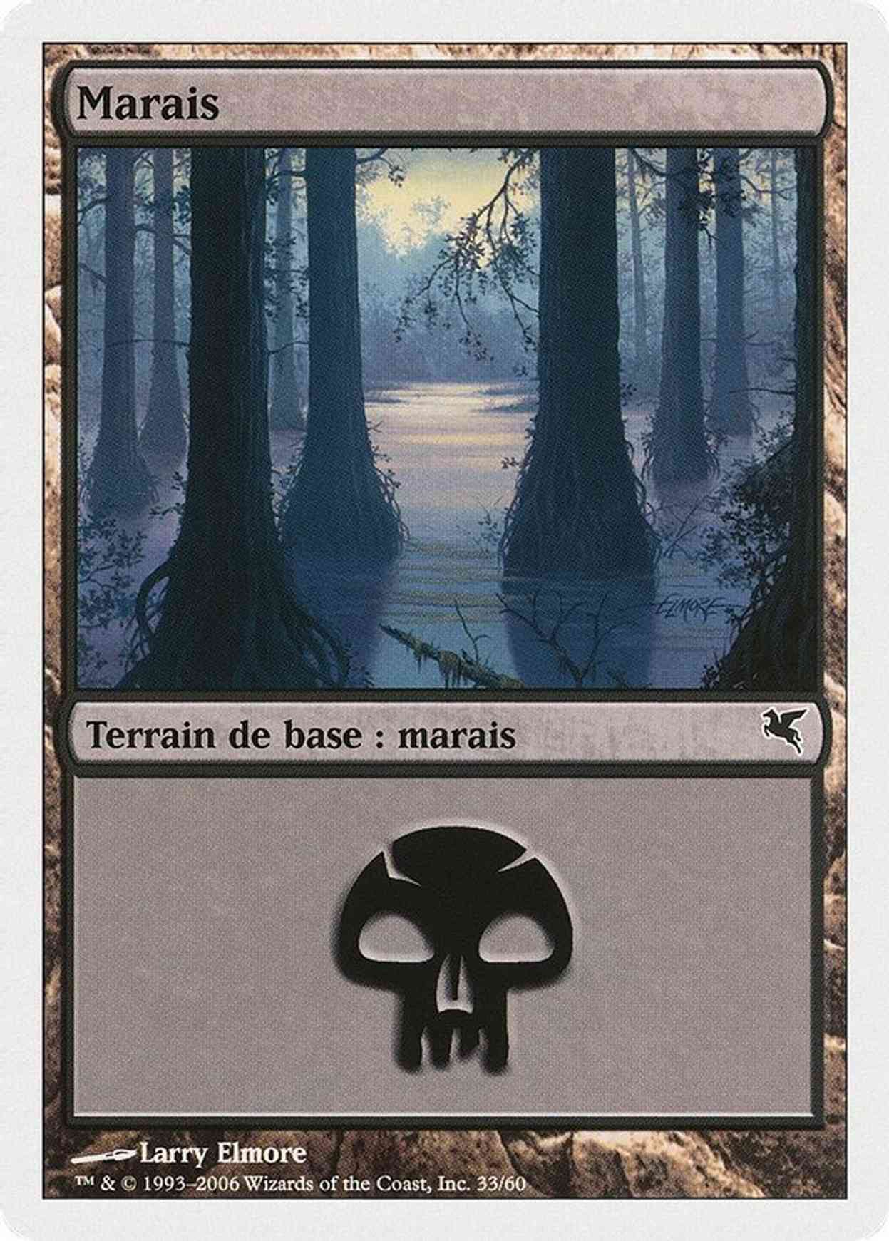 Swamp (French) - "Marais" (A33) magic card front