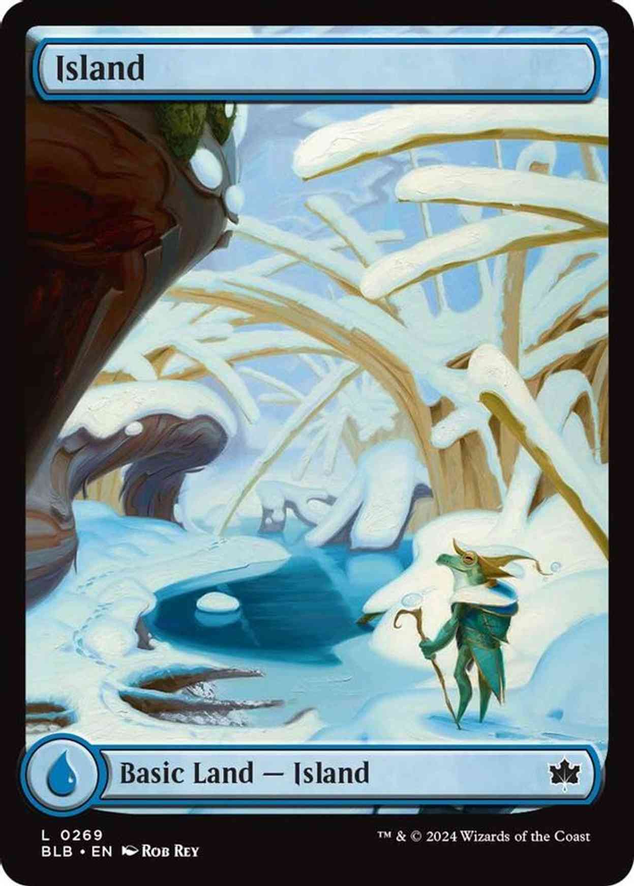 Island (0269) magic card front