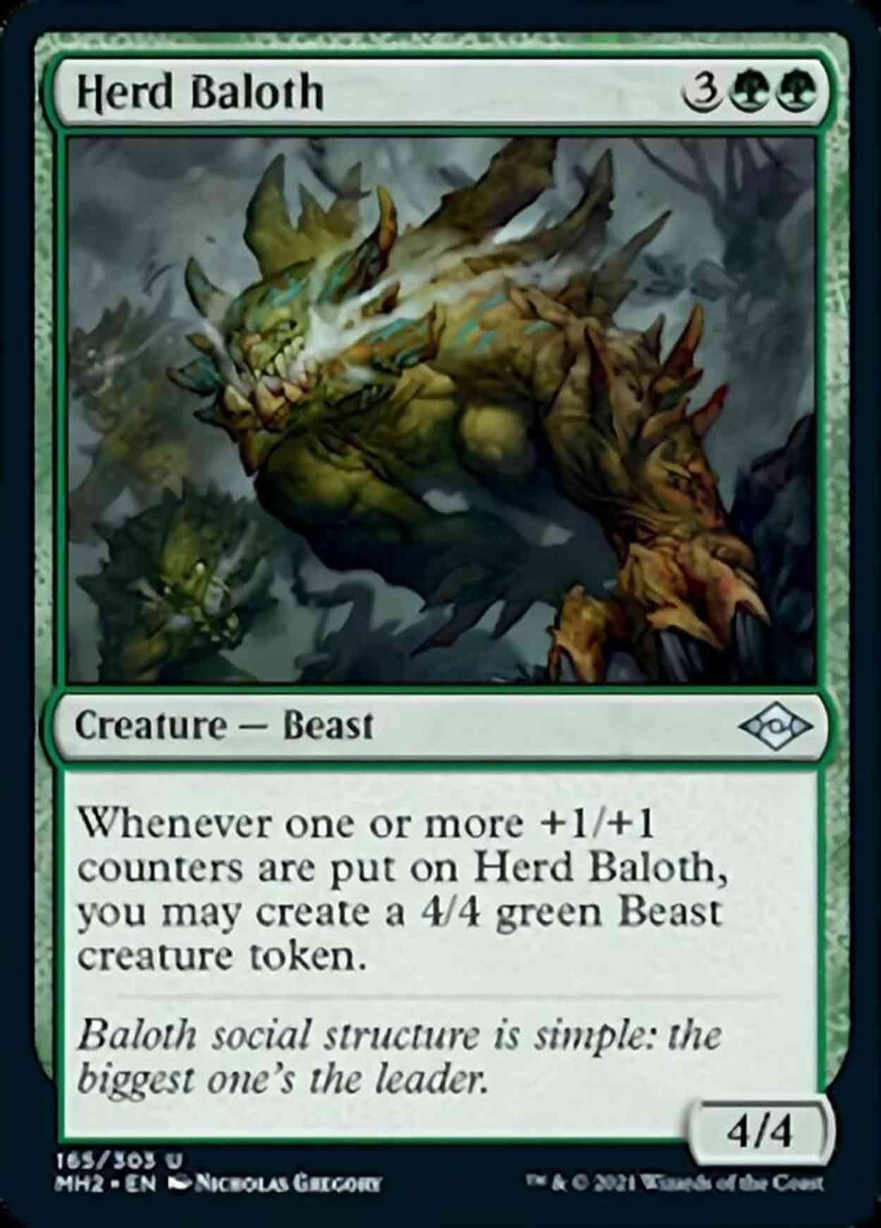 Herd Baloth magic card front