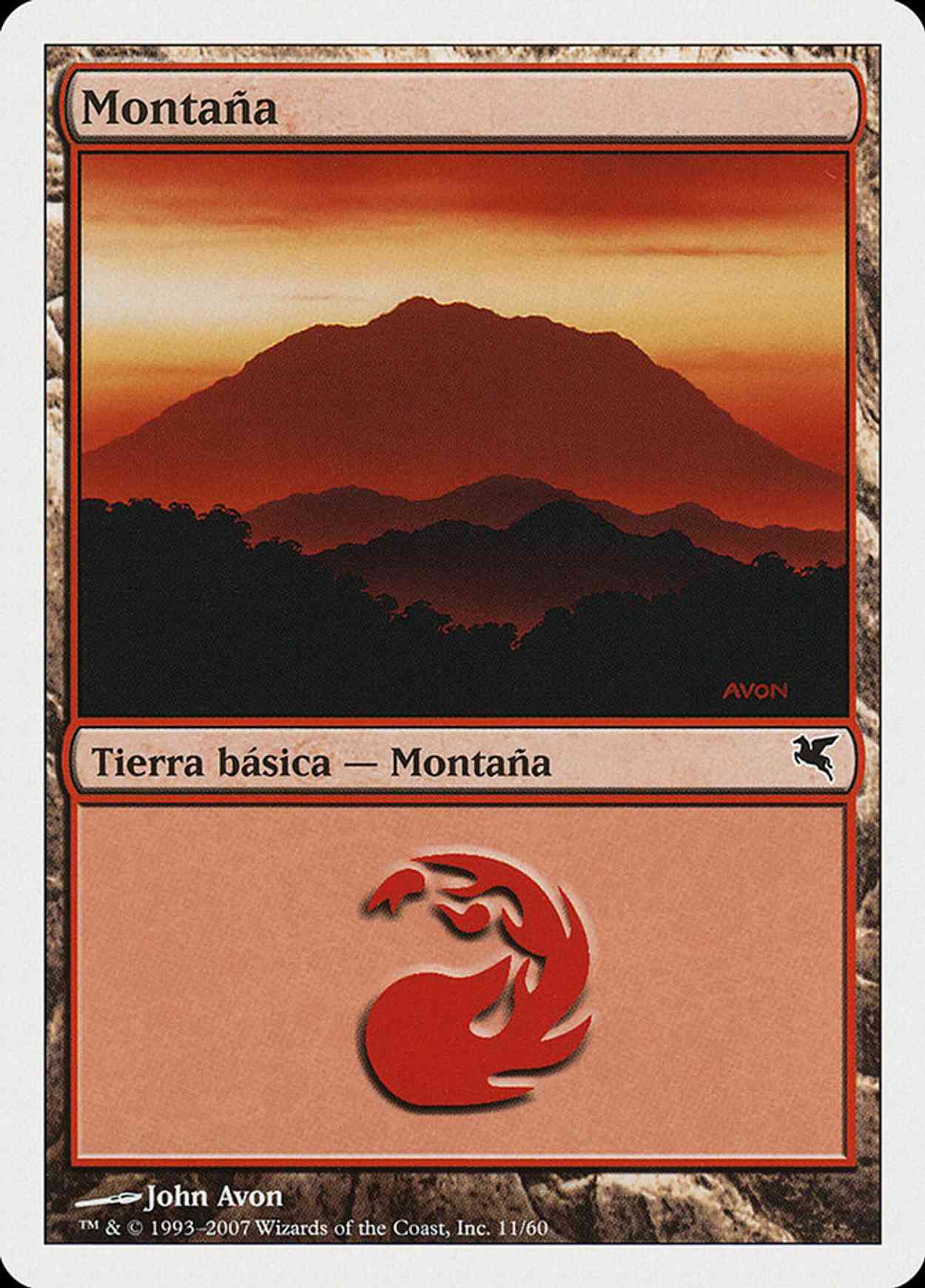 Mountain (Retro Frame) magic card front