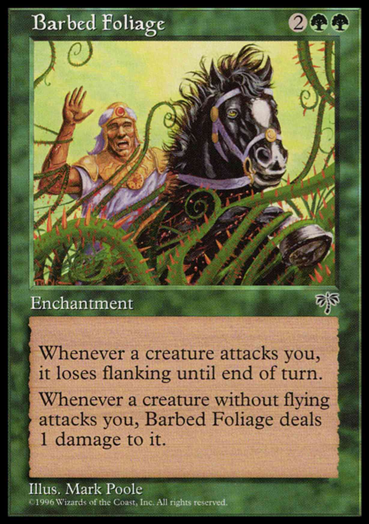 Barbed Foliage magic card front